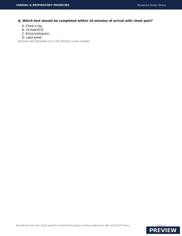 Cardiac & Respiratory Priorities - Page 11