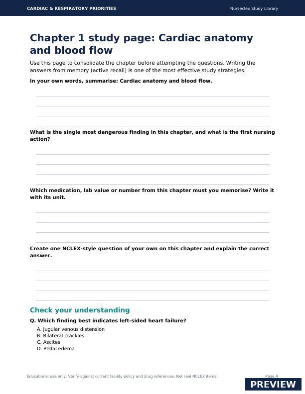Cardiac & Respiratory Priorities - Page 4