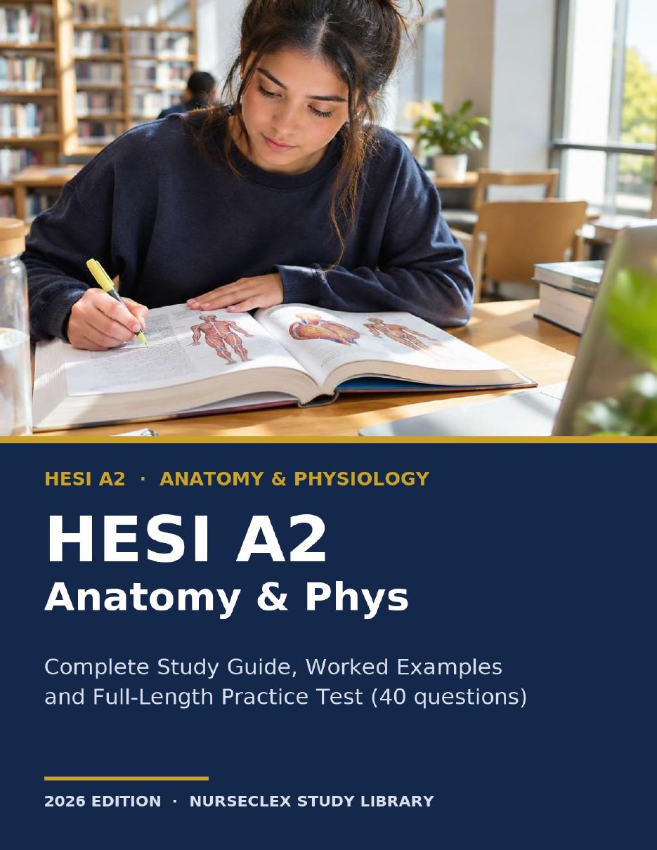 HESI A2 Anatomy and Physiology: Complete Study Guide and Practice - Cover