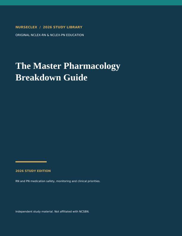 The Master Pharmacology Breakdown Guide - Cover