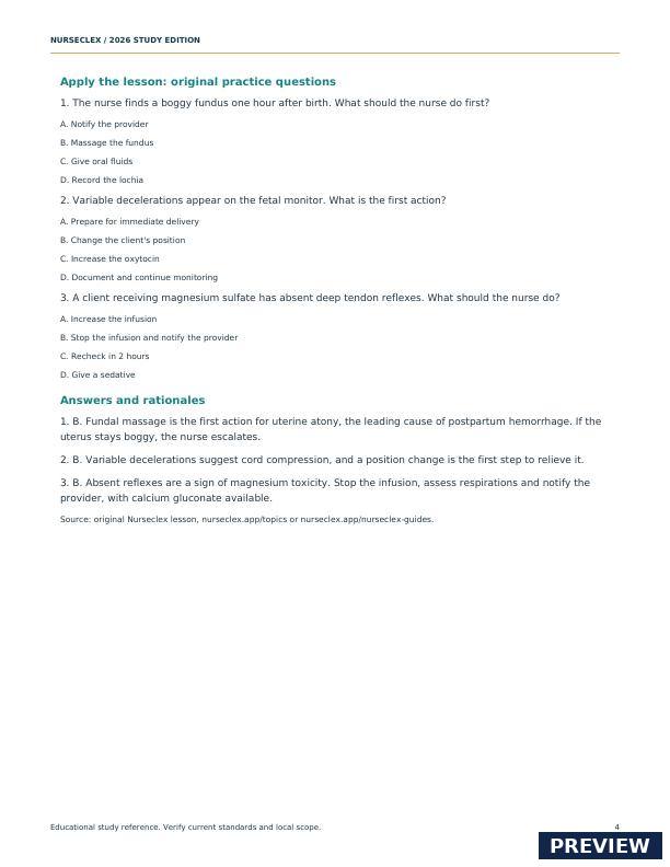 The Maternal-Newborn & Pediatric Core Review - Page 4