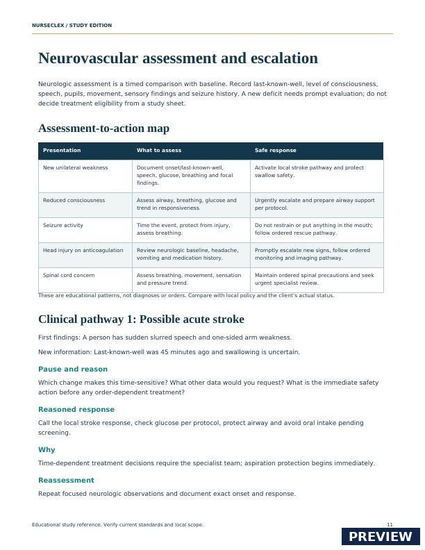 Neurological System & Neurovascular Assessment Manual - Page 11