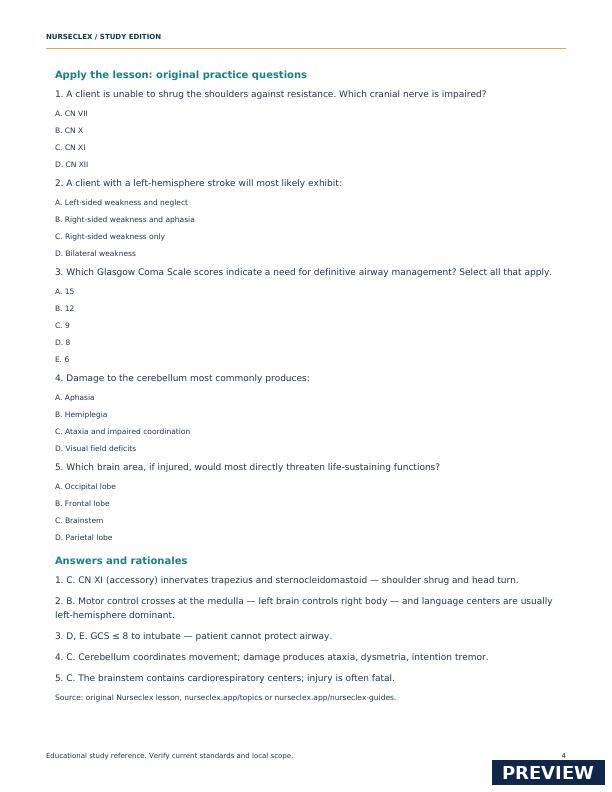 Neurological System & Neurovascular Assessment Manual - Page 4