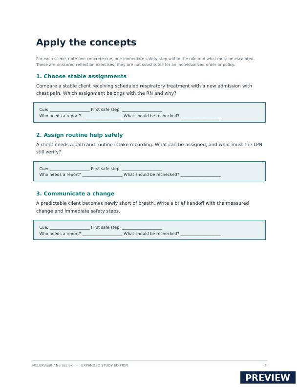 NCLEX-PN 2026 Safe Care & Clinical Judgment Workbook - Page 4