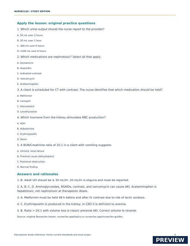 Renal & Urinary System Clinical Pathway Guide - Page 4