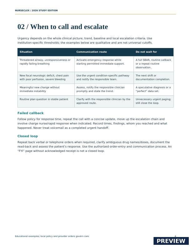 SBAR Communication & Provider Notification Handbook - Page 4